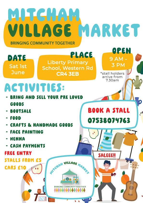 Mitcham Village Market – 1st June 2024 | Deen City Farm